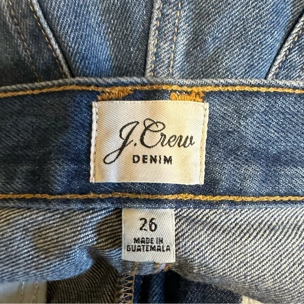 J. Crew Slouchy Boyfriend Jean in Barn Wash Distressed Denim Size 26